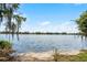 Scenic view of a tranquil lake surrounded by lush greenery and distant buildings, showcasing the natural beauty at 11632 Lake Willis Dr, Orlando, FL 32821
