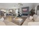 Open living space featuring a modern kitchen, dining area, and comfortable living room setup at 12127 Sonnet Ave, Orlando, FL 32832
