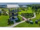 Community lookout tower surrounded by green space, landscaping and a sidewalk at 12127 Sonnet Ave, Orlando, FL 32832