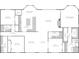 Detailed floor plan showcasing the layout of the bedrooms, bathrooms, kitchen and living areas at 1271 Thoroughbred Trl, Sanford, FL 32771