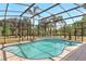 This screened-in pool boasts a spa and tile decking, all nestled within a tranquil, tree-lined backyard at 13124 Filly Ct, Windermere, FL 34786
