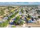 Expansive aerial view of a vibrant residential neighborhood with mature trees and well-maintained homes at 2995 White Magnolia Loop, Clermont, FL 34711