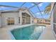 Backyard pool with a screened-in lanai that offers a private and relaxing outdoor living space at 314 Lady Diana Dr, Davenport, FL 33837