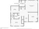 Second floor plan view of bedrooms, bathrooms, and office space at 5056 Gandross Ln, Mount Dora, FL 32757