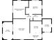Floorplan shows layout of primary bedroom, bedrooms, kitchen, and living room at 507 Raymond Ave, Frostproof, FL 33843