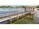 Lake pier offering tranquil waterfront access with seating perfect for fishing or relaxing by the lake at 604 Chestnut Oak Cir # 106, Altamonte Springs, FL 32701