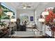 Stylish bar area with custom lighting, a contemporary design, and comfortable seating at 841 Oaks Shores Rd, Leesburg, FL 34748