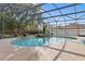 Screened pool with integrated hot tub and lovely landscaping creating the perfect outdoor retreat at 841 Oaks Shores Rd, Leesburg, FL 34748