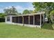 Enclosed back porch for relaxation and privacy with lush green backyard at 1051 Arden St, Longwood, FL 32750