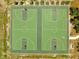 Overhead view of a basketball court complex painted in shades of green at 1121 Arbor Glen Cir, Winter Springs, FL 32708