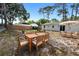 Spacious backyard with new patio furniture for outdoor entertaining at 14120 Rutgers Ave, Orlando, FL 32826