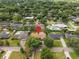 Residential neighborhood with swimming pool pinpointed and surrounded by lush greenery at 1618 Pepperidge Dr, Orlando, FL 32806