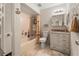 Compact bathroom features a tub shower combo, toilet, and vanity at 1620 Carolyn Ct, St Cloud, FL 34769