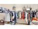 Walk-in closet includes clothing racks and shelves for organization at 2086 Biller Cir, The Villages, FL 32163