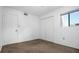 Bedroom featuring carpet, a ceiling fan, a window, and a closet at 316 Scottsdale Sq # 316, Winter Park, FL 32792