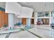Stunning building lobby features a unique modern design and comfortable seating areas at 322 E Central Blvd # 1909, Orlando, FL 32801
