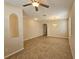 Spacious living room with tile flooring and neutral paint at 3506 Creswick Cir, Orlando, FL 32829