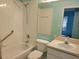 Bathroom with tub and vanity featuring sink at 3586 Eversholt St, Clermont, FL 34711