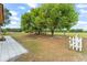 Large, fenced backyard featuring large trees, and plenty of space at 43825 State Road 19, Altoona, FL 32702
