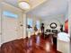 Elegant living room with hardwood floors, modern lighting, and sophisticated decorative accents at 616 Nadina Pl, Celebration, FL 34747