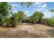 Backyard with mature trees creating a private outdoor retreat at 741 Orange Ave, Longwood, FL 32750