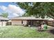 Well-maintained backyard with a screened-in porch, offering an inviting space for relaxation and entertainment at 10049 Custer Cir, Orlando, FL 32817