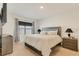 Comfortable bedroom with carpet flooring, a neutral color scheme, and a window offering natural light at 1535 Barberry Dr, Kissimmee, FL 34744