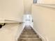 Carpeted staircase leads to a bright hallway with a view of the outdoors at 17230 Blessing Dr, Clermont, FL 34714