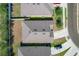 Birds eye view of the property, surrounded by well-maintained lawns and neatly arranged homes at 2312 Rose Blvd, Winter Haven, FL 33881