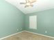 Bright bedroom with carpet flooring, ceiling fan, and a window letting in natural light at 2530 San Jacinto Cir # 2530, Sanford, FL 32771