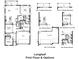 Detailed floor plan showcasing the layout of the first floor, including options for kitchen, garage, and bedrooms at 30330 Emerald Forest Dr, Mount Dora, FL 32757