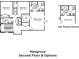 Second-floor plan options for the Mangrove, featuring primary suite, bath, and bedroom layouts at 30334 Emerald Forest Dr, Mount Dora, FL 32757