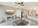 Open floor plan showcasing the living room and kitchen, perfect for entertaining at 446 Bouchelle Dr # 103, New Smyrna Beach, FL 32169