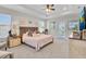 Large main bedroom with trey ceilings, sitting area, and exterior balcony access at 8768 Sonoma Coast Dr, Winter Garden, FL 34787
