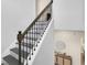 Elegant staircase with wrought iron railings at 8768 Sonoma Coast Dr, Winter Garden, FL 34787