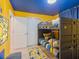 This colorful bedroom has bunk beds, unique décor, and a playful atmosphere at 880 Paradise Dr, Davenport, FL 33897