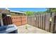 Fenced-in backyard with mature trees at 980 Canal View Blvd # N2, Port Orange, FL 32129