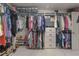 Large walk-in closet with custom built-ins, shelving and plenty of storage at 3302 Stonegate Dr, Ocoee, FL 34761