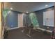 Private home gym with weights, exercise equipment, and durable flooring at 3302 Stonegate Dr, Ocoee, FL 34761