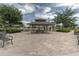 Community gathering space featuring a covered pavilion with picnic tables, perfect for outdoor events and socializing at 3302 Stonegate Dr, Ocoee, FL 34761