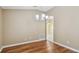 Dining area with hardwood floors and neutral walls at 1156 Brandy Lake View Cir, Winter Garden, FL 34787