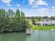 Scenic lake view with private dock and lush trees surrounding the home at 1156 Brandy Lake View Cir, Winter Garden, FL 34787