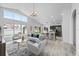 Spacious living room with vaulted ceiling, big window, and neutral interior at 119 Argyle Gate Loop Rd, Dundee, FL 33838