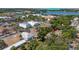 Aerial view of the property showing its proximity to Lake Florence and Montverde Academy at 17409 Division St, Montverde, FL 34756