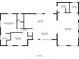Detailed floor plan illustrating the layout of the home, including room dimensions and features at 17409 Division St, Montverde, FL 34756