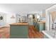 Charming kitchen with butcher block island and modern stainless steel appliances at 17409 Division St, Montverde, FL 34756