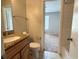 A bathroom with a granite-look countertop vanity at 224 Afton Sq # 301, Altamonte Springs, FL 32714