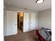 Bedroom view with multiple doors and view into bathroom at 224 Afton Sq # 301, Altamonte Springs, FL 32714