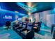 Unique game room and home theater with custom lighting, built-in sound, and comfortable theater seating at 2609 Dinville St, Kissimmee, FL 34747