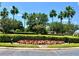 Charming landscaping with palm trees and colorful flowers in a well-maintained neighborhood at 3579 Maple Ridge Loop, Kissimmee, FL 34741